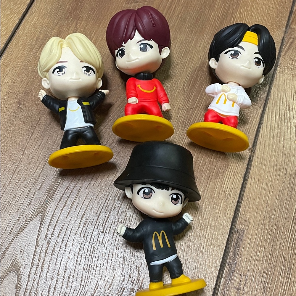 McDonald's Toy Figurines - Red, Yellow, Black